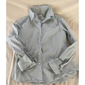 GAP Stretchy Striped Button Down Size S